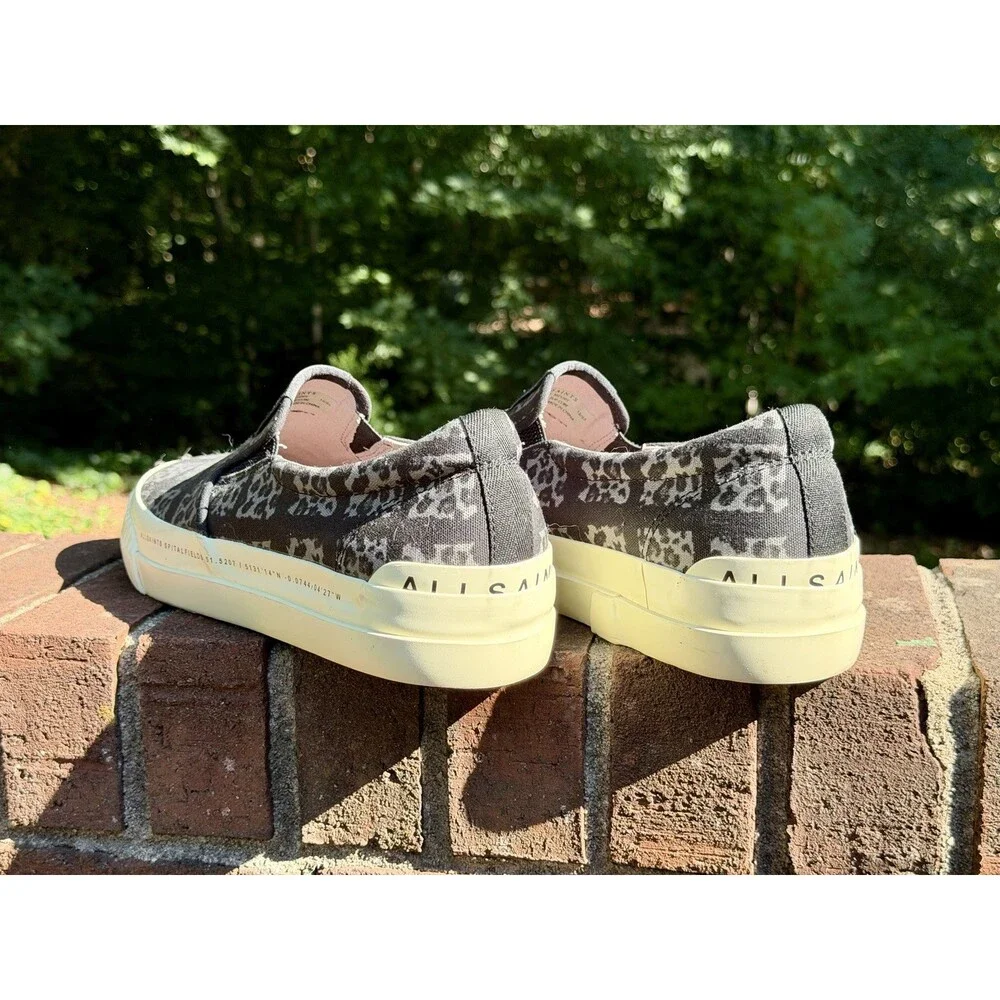 Allsaints London Spitalfields Slip On Cube Low Top Sneakers Men's 12 US 45 EU